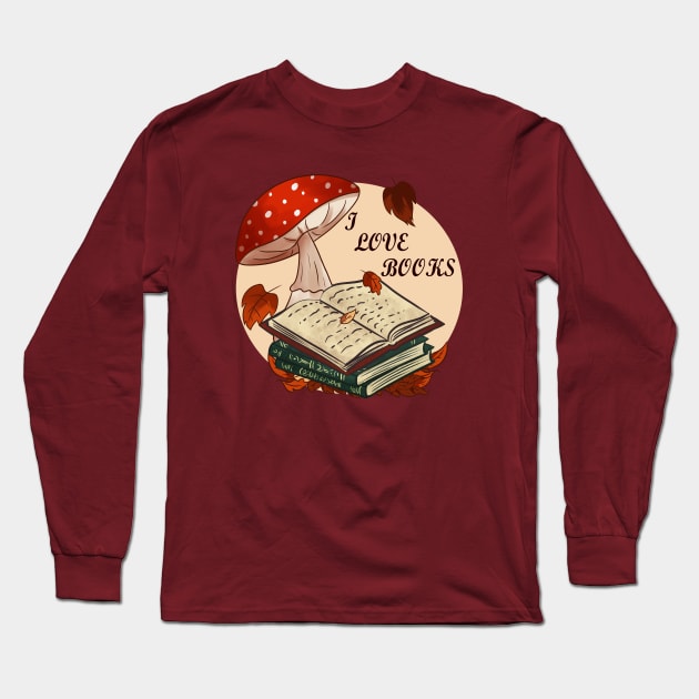 I love books Long Sleeve T-Shirt by Doya